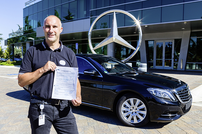 Mercedes-Benz triedy S získalo povolenie na autonómnu jazdu po kalifornských cestách priamo v Silicon Valley. Foto: Mercedes-Benz