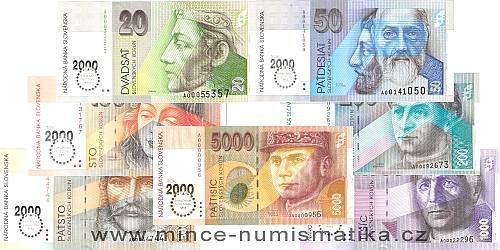 slovenske bankovky koruna