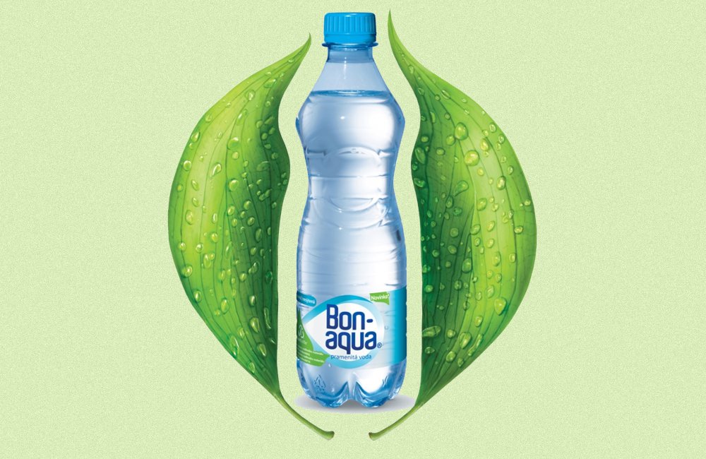 Bonaqua v ekologickej fľaši PlantBottle. (foto: Coca-Cola)