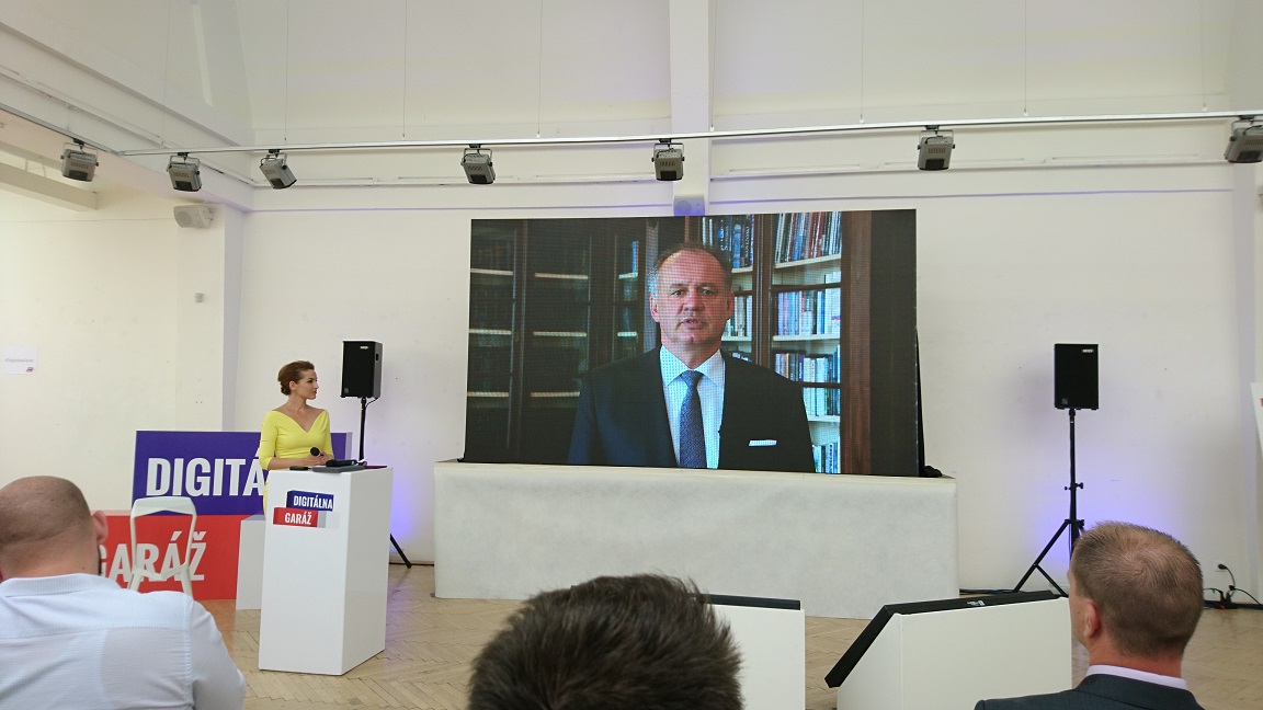 Príhovor prezidenta SR. Andrej Kiska a Digitálna garáž