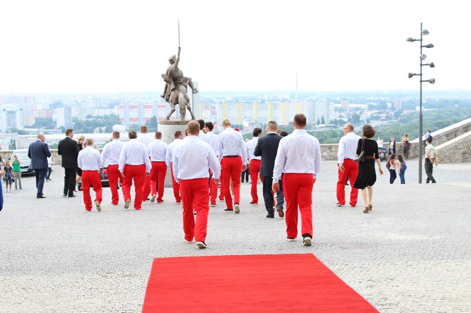 Sľub olympionikov 2016 odovzdaný do rúk prezidenta Andreja Kisku (foto: Erik Stríž)