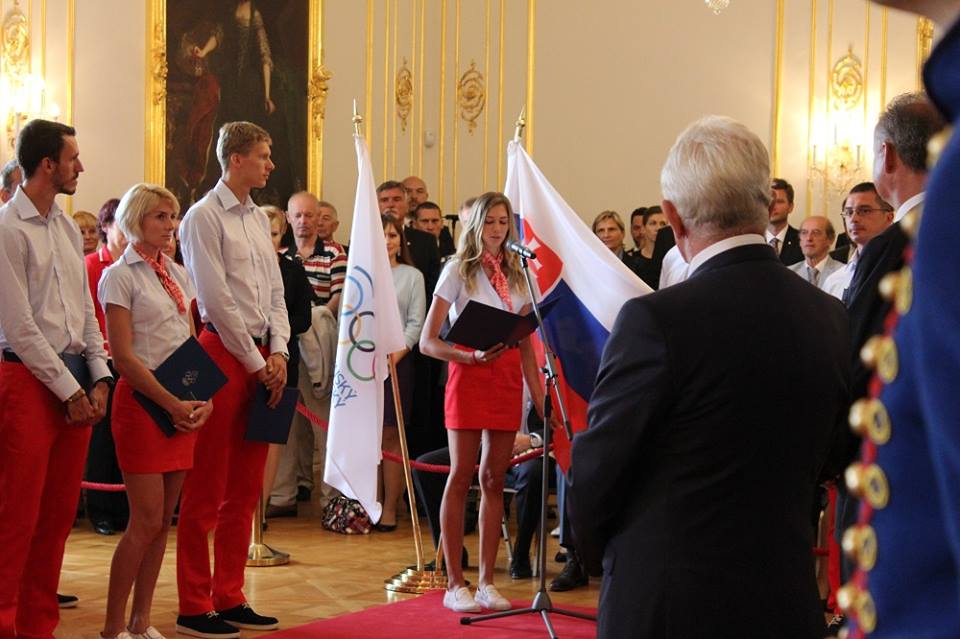 Sľub olympionikov 2016 odovzdaný do rúk prezidenta Andreja Kisku (foto: Erik Stríž)