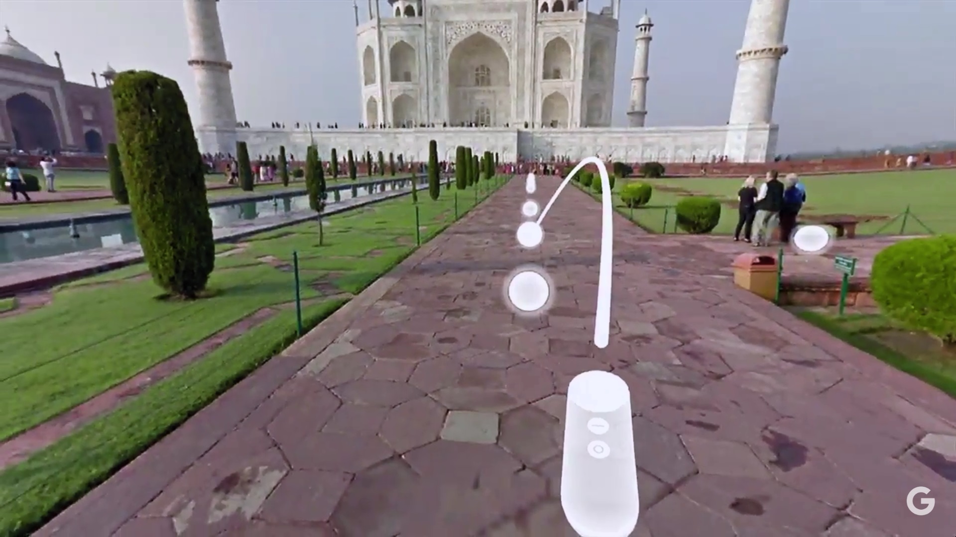 Gyroskopický ovládač s dvomi tlačidlami. Virtuálna realita Daydream od Google