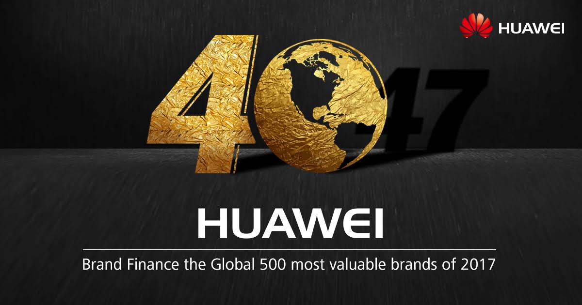 Huawei je podľa Brand Finance Global 500 40. najhodnotnejšou značkou na svete s ratingom AAA-